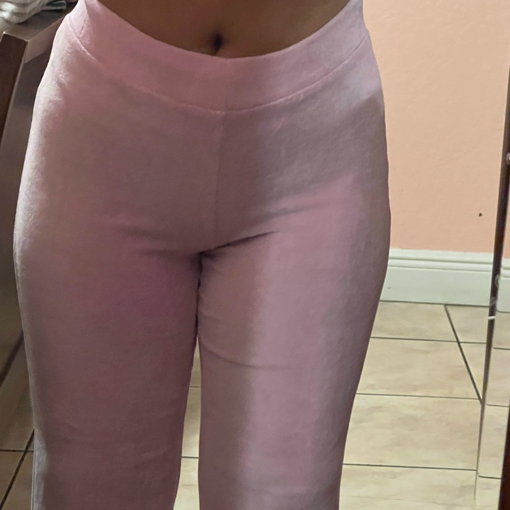 ROQ pink velour sweatpants